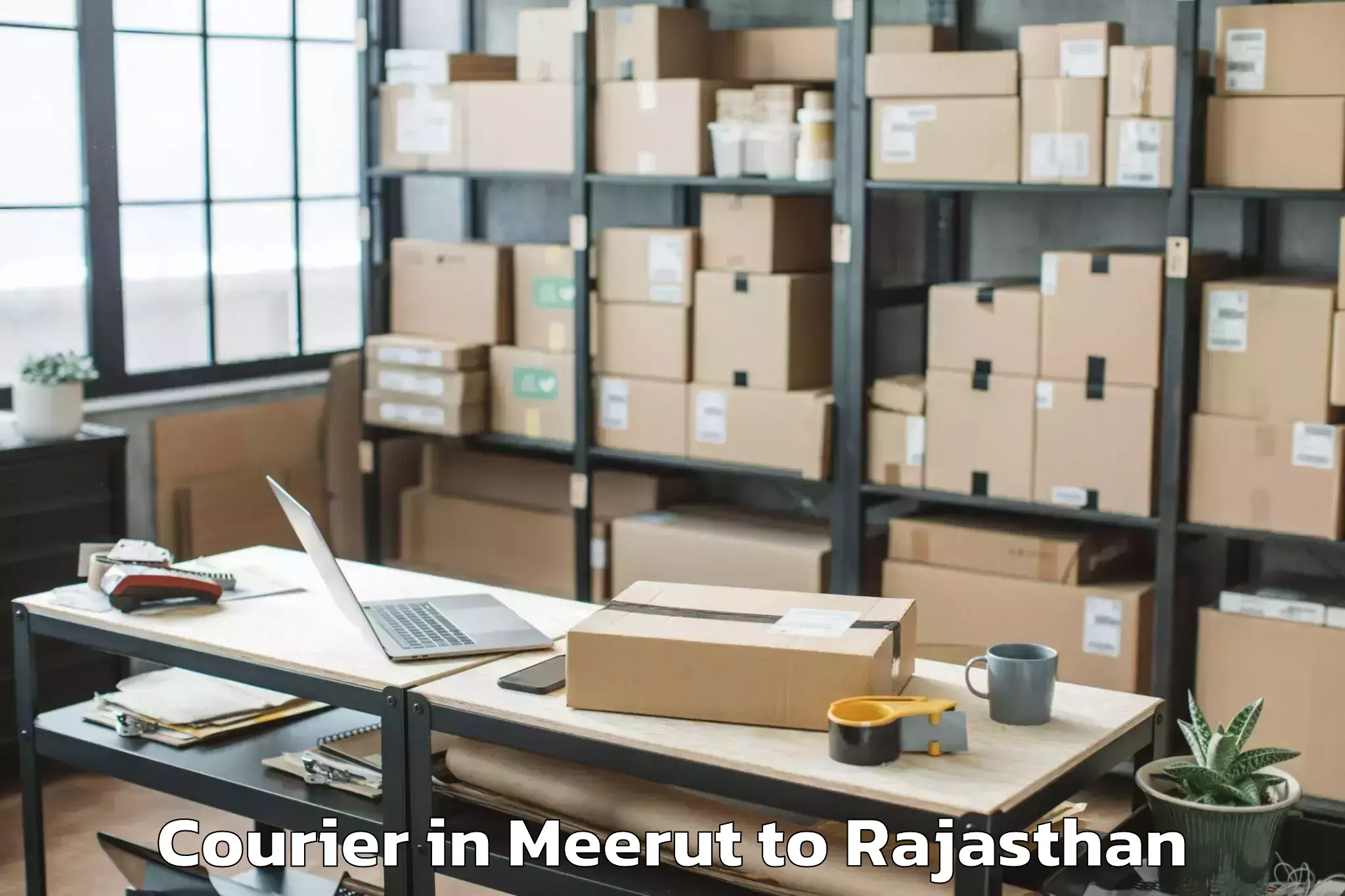 Expert Meerut to Lachhmangarh Sikar Courier